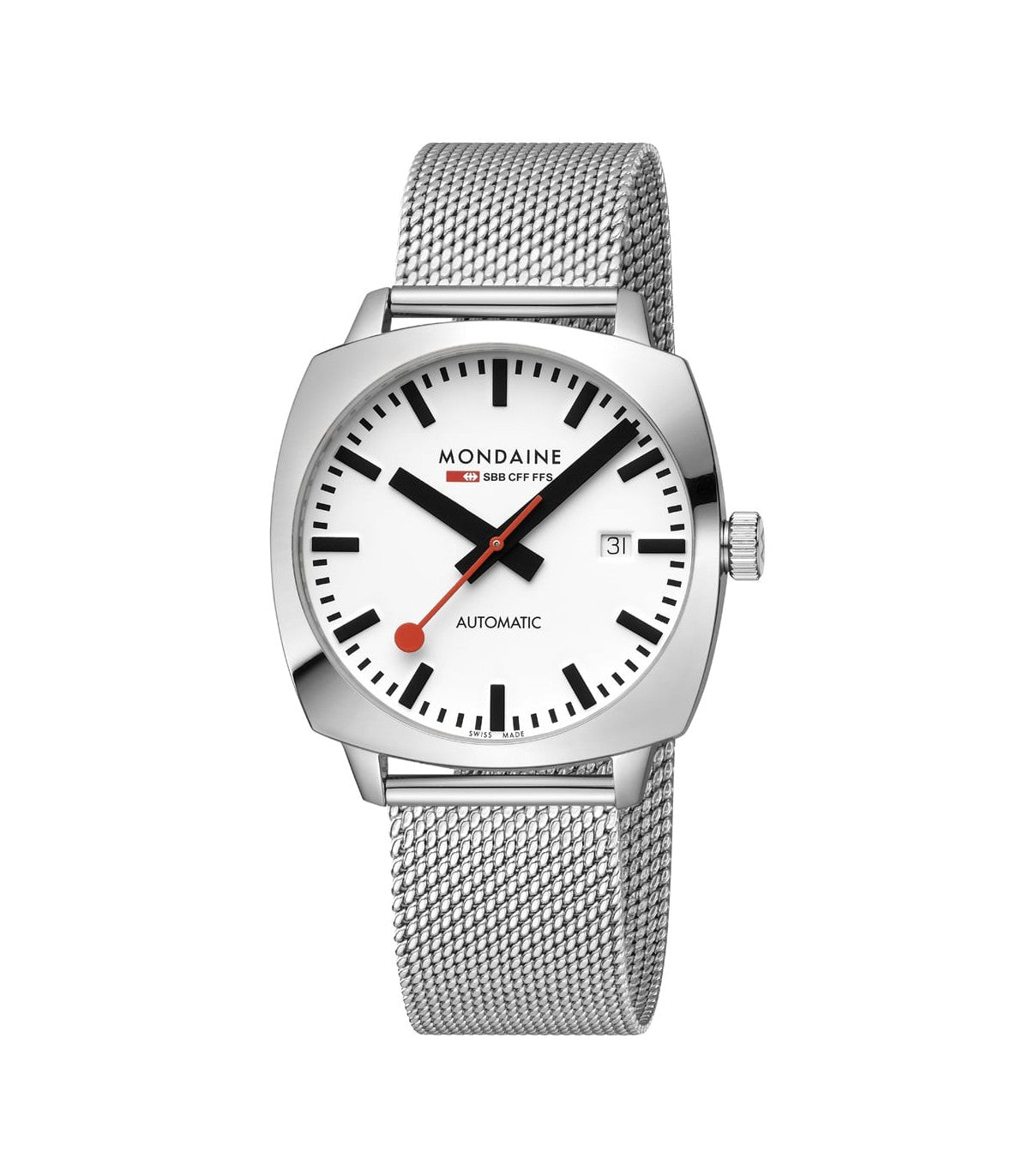 Mondaine Automatic Cushion Bianco 39mm MSL.3961B.SM