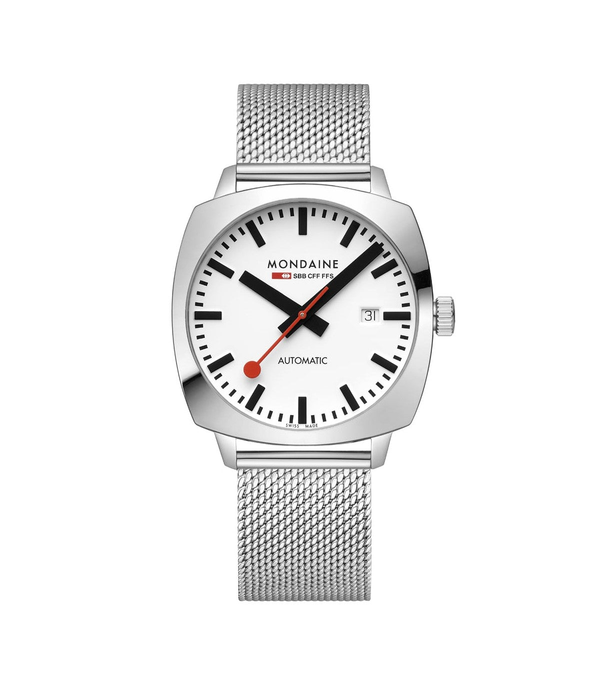 Mondaine Automatic Cushion Bianco 39mm MSL.3961B.SM