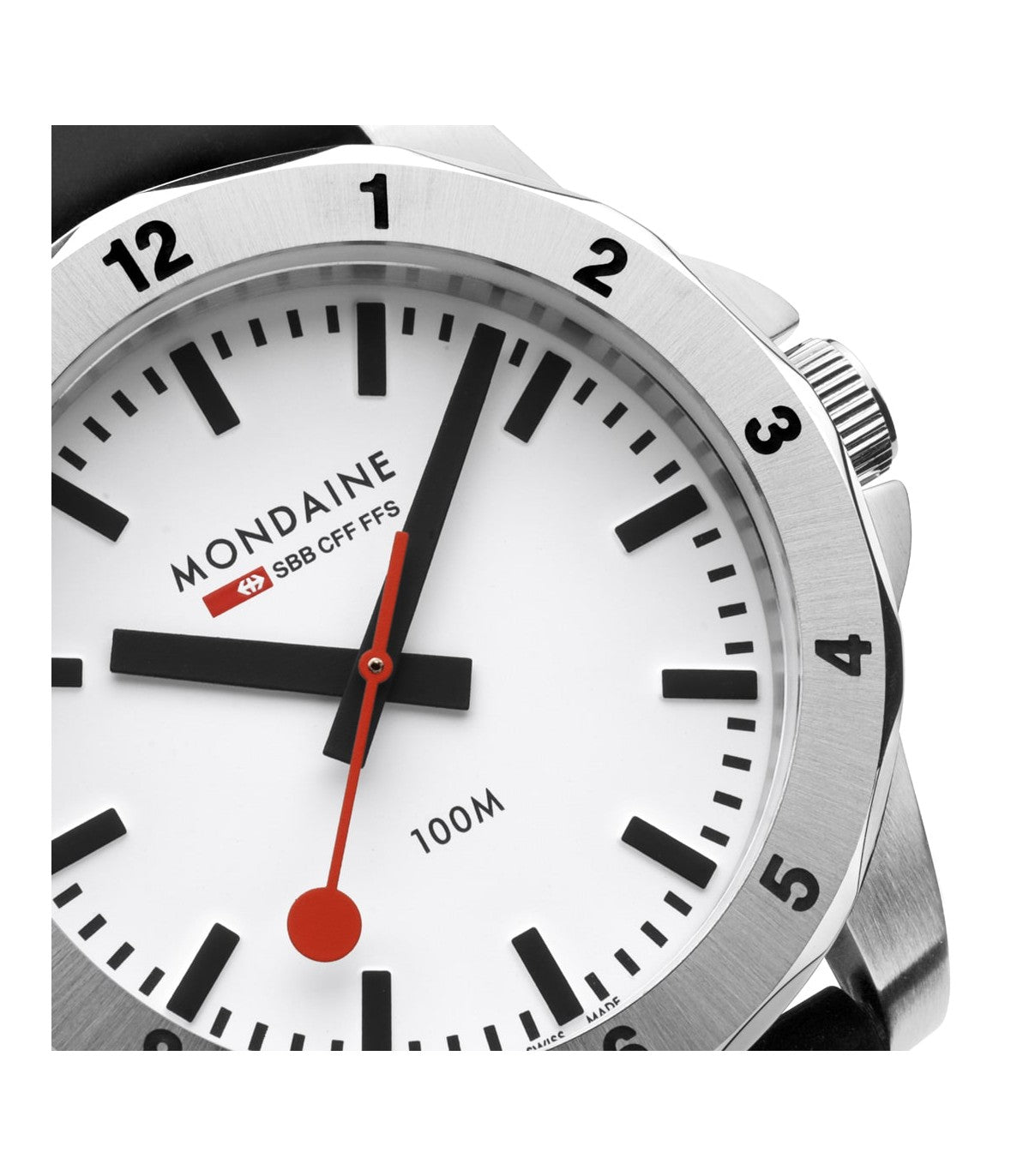 Mondaine Numbers White 42mm MSN.4211B.RB