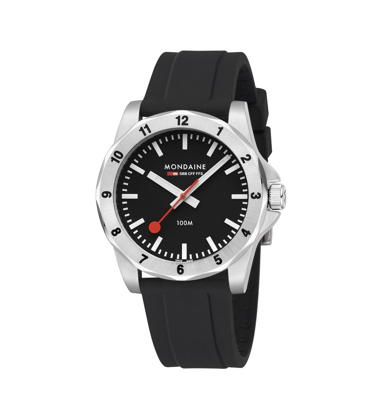 Mondaine Numbers Black 42mm MSN.42120.RB