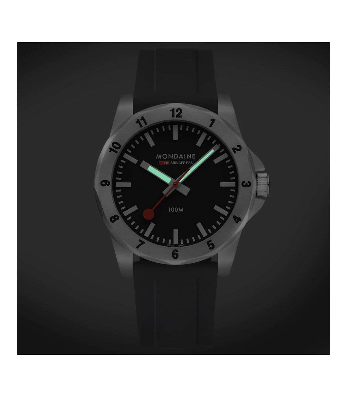 Mondaine Numeri Nero 42mm MSN.42120.RB