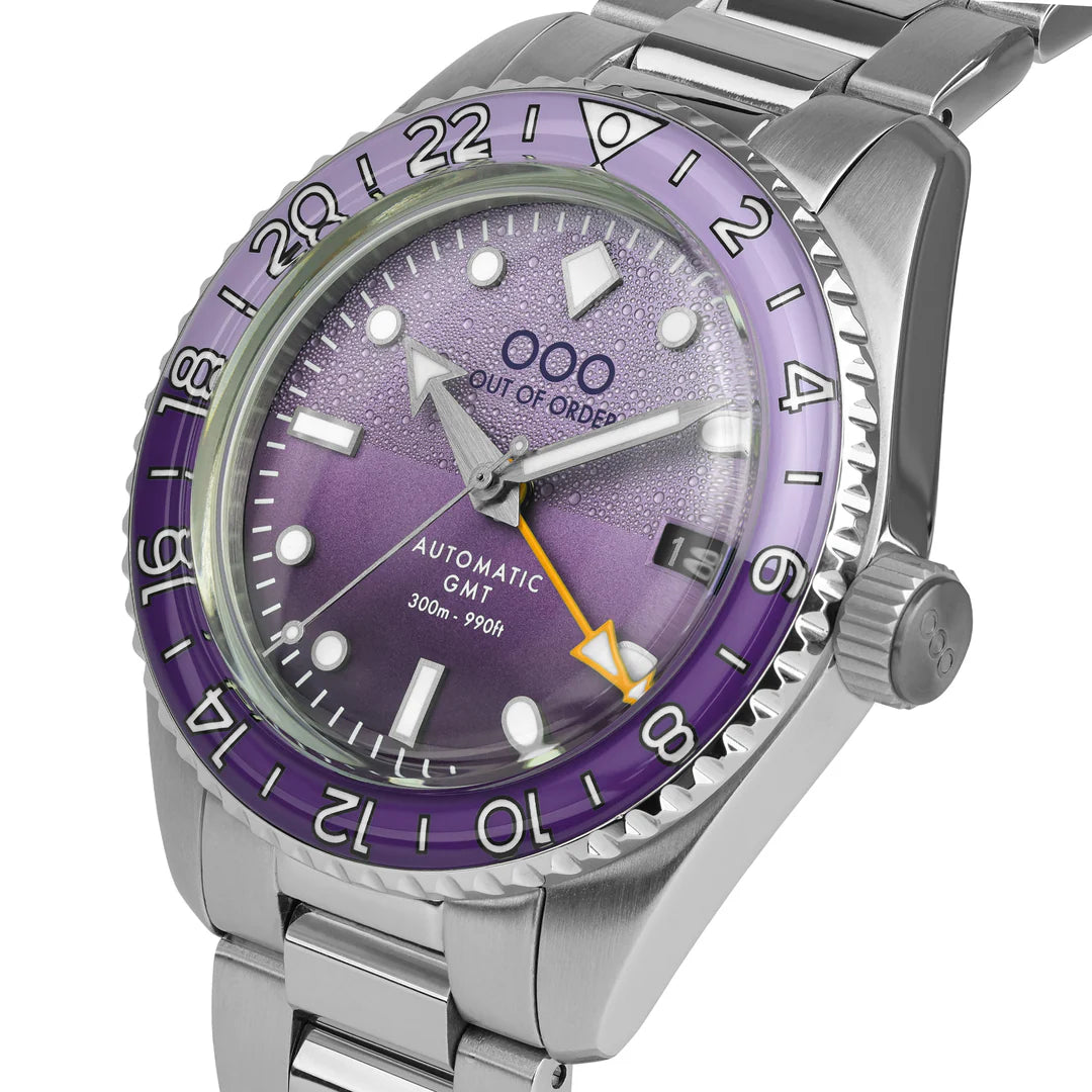 OOO Shaker Dark Violet Automatic gmt Ultra Brushed OOO.001-25.LA.SS 