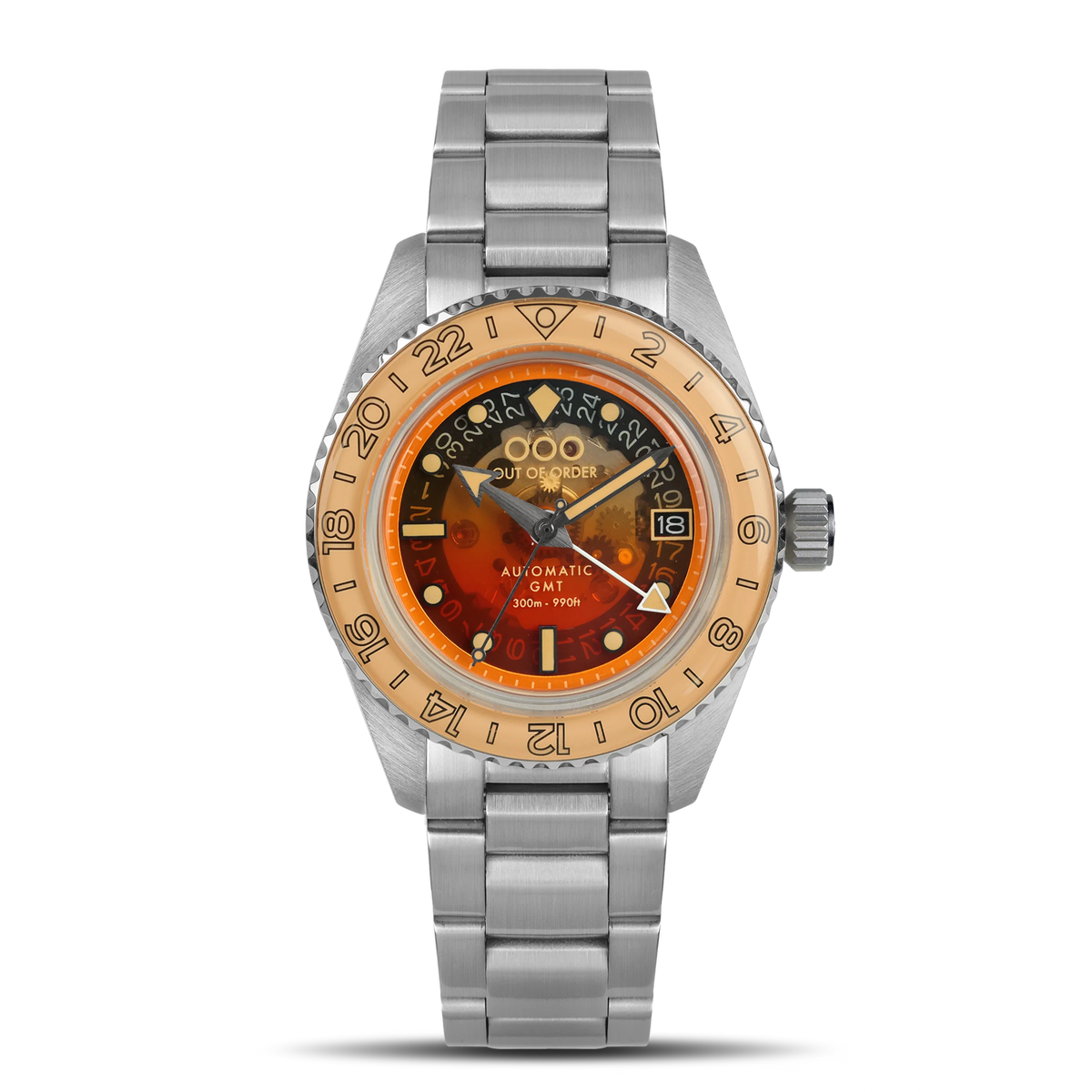 OOO Shaker Paloma Automatic gmt Ultra Brushed OOO.001-25.PA.SS 