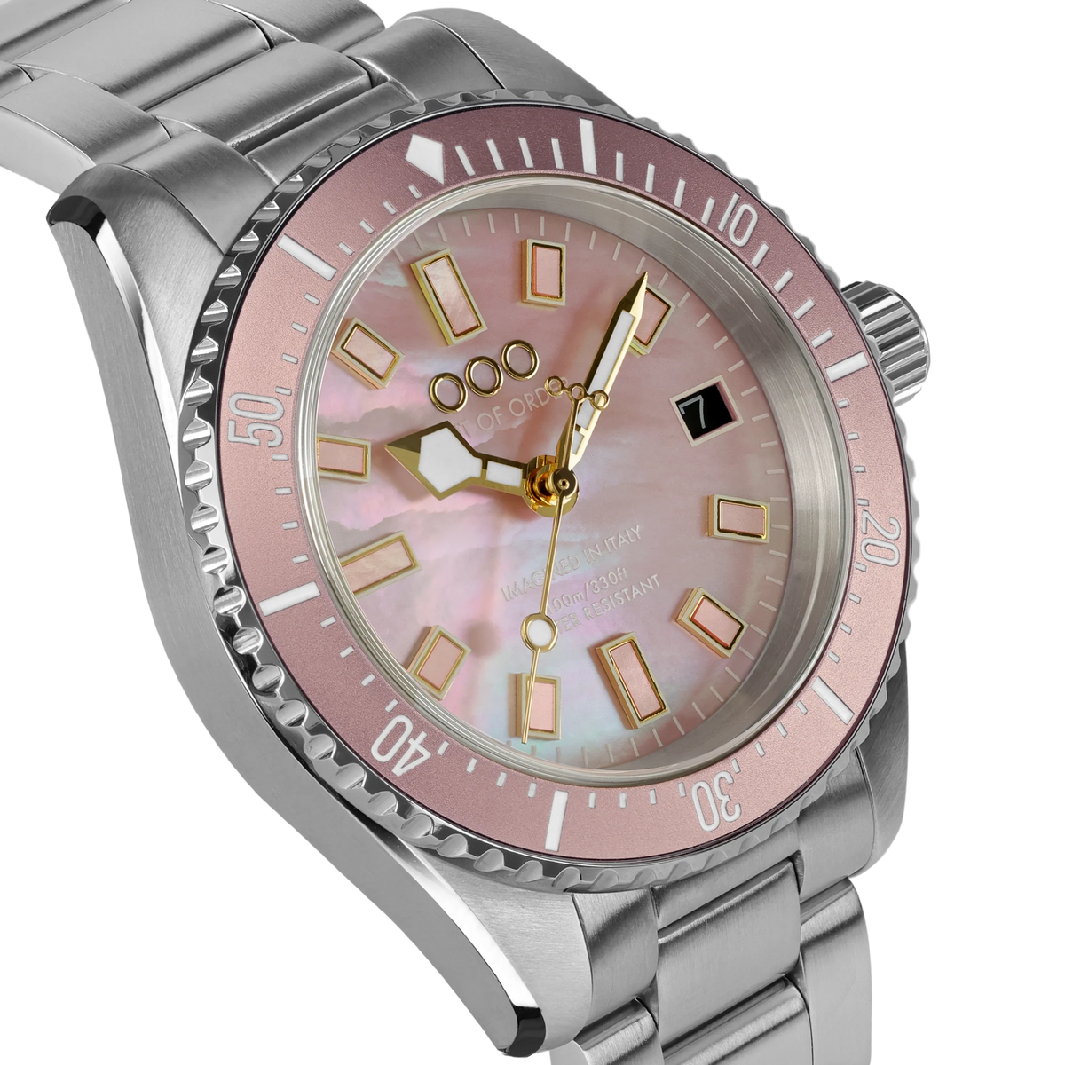 OOO Out Of Order Casanova 38mm Pink Mother Of Pearl OOO.001-38.RO 