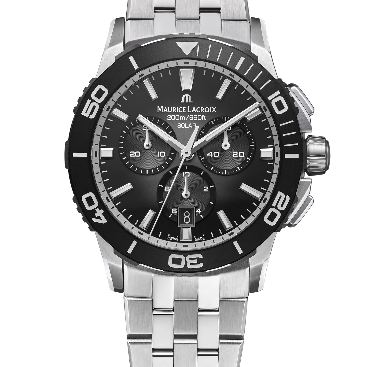 Maurice Lacroix Pontos Chrono Solar 42mm PT1038-SSL22-330-1