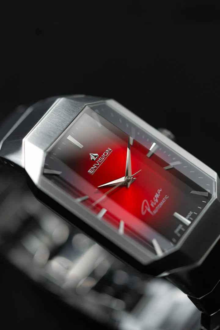 Montre automatique Prisma rouge rubis | Montres Envision