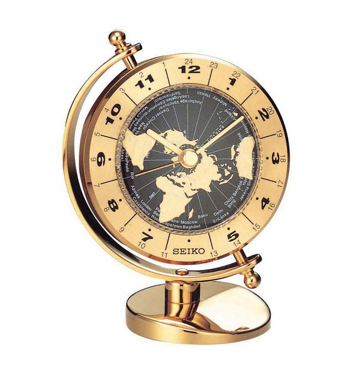 Seiko Clocks Discoverer Alarm Clock QHG106G 