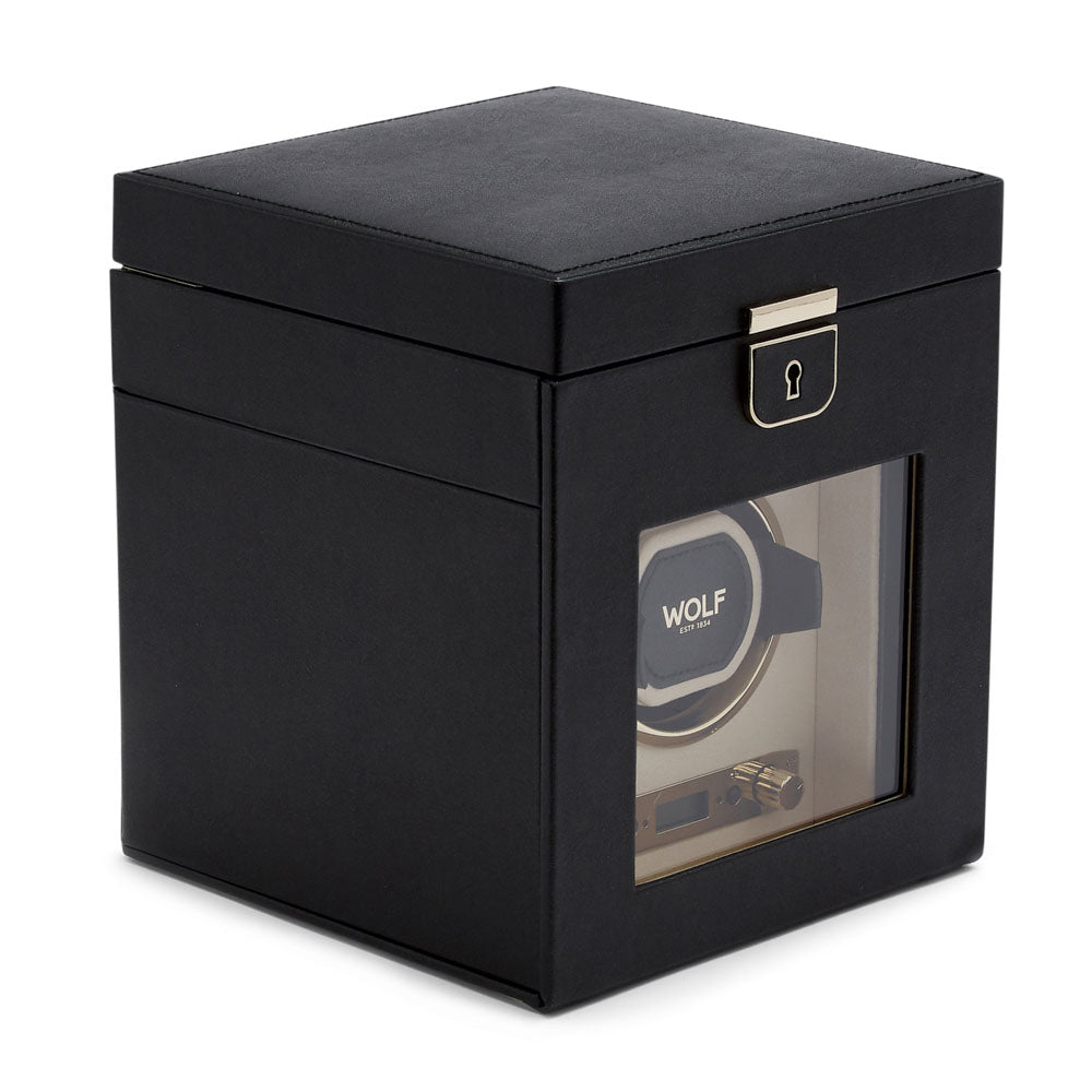 Palermo Single Watch Winder with Jewelry Storage