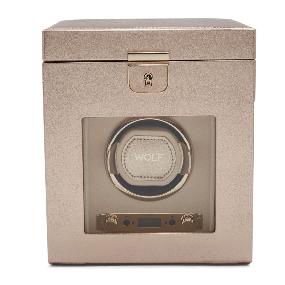 Palermo Single Watch Winder with Jewelry Storage