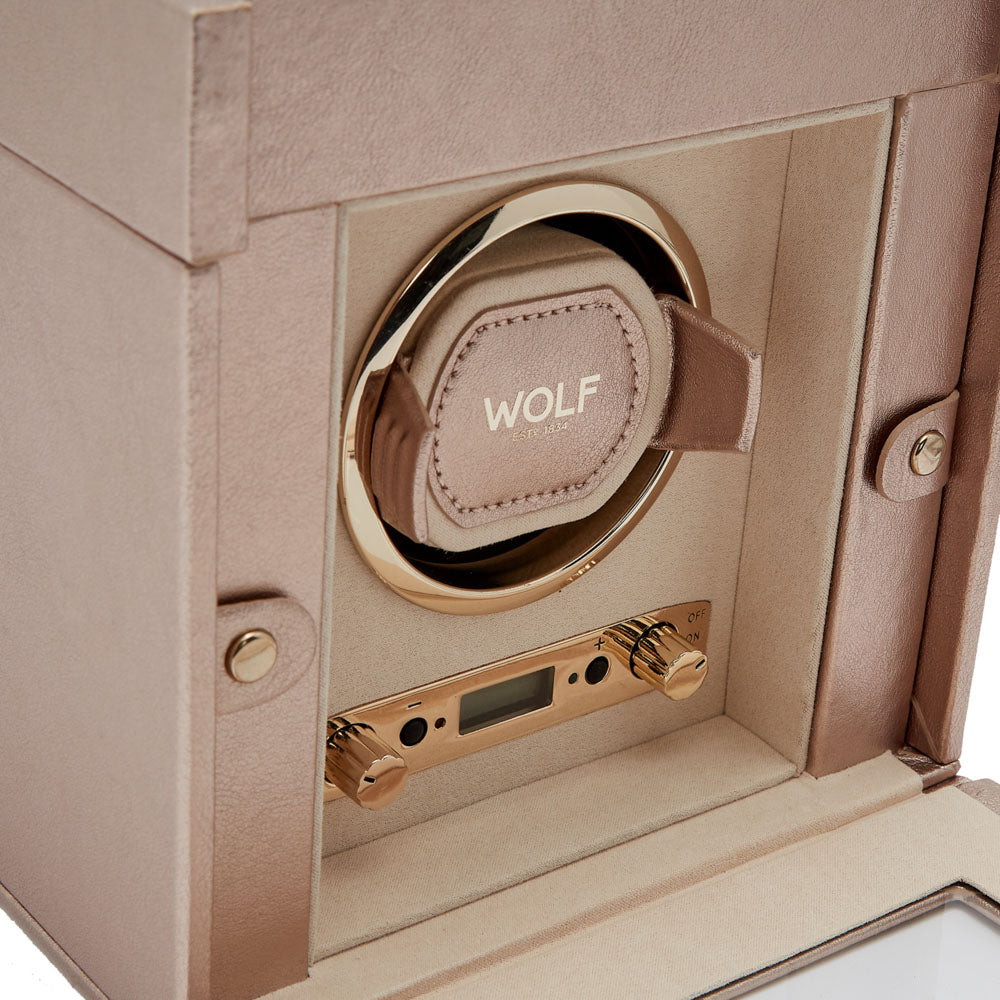 Palermo Single Watch Winder with Jewelry Storage