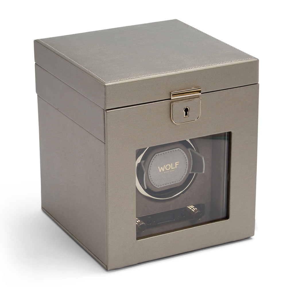 Palermo Single Watch Winder with Jewelry Storage