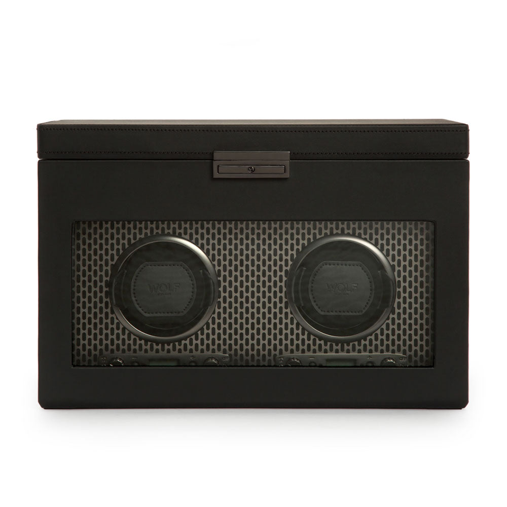 Axis Double Watch Winder With Storage