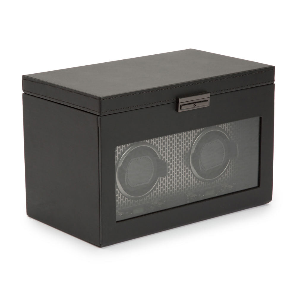 Axis Double Watch Winder With Storage