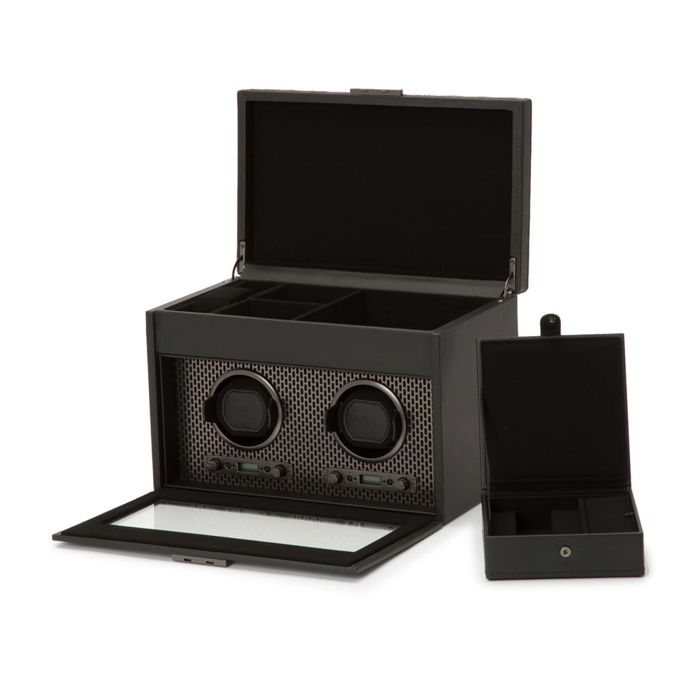 Axis Double Watch Winder With Storage