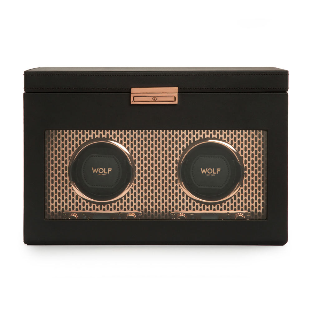 Axis Double Watch Winder With Storage
