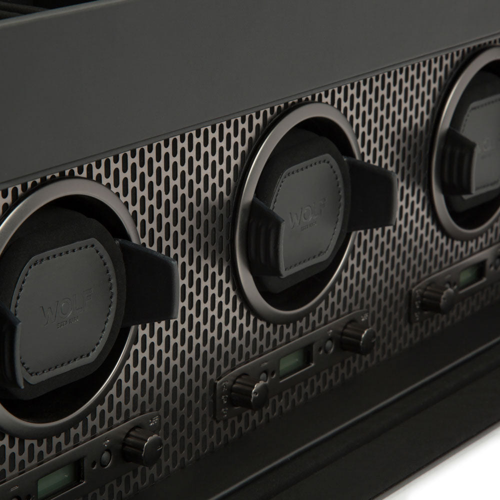 Axis Triple Watch Winder With Storage