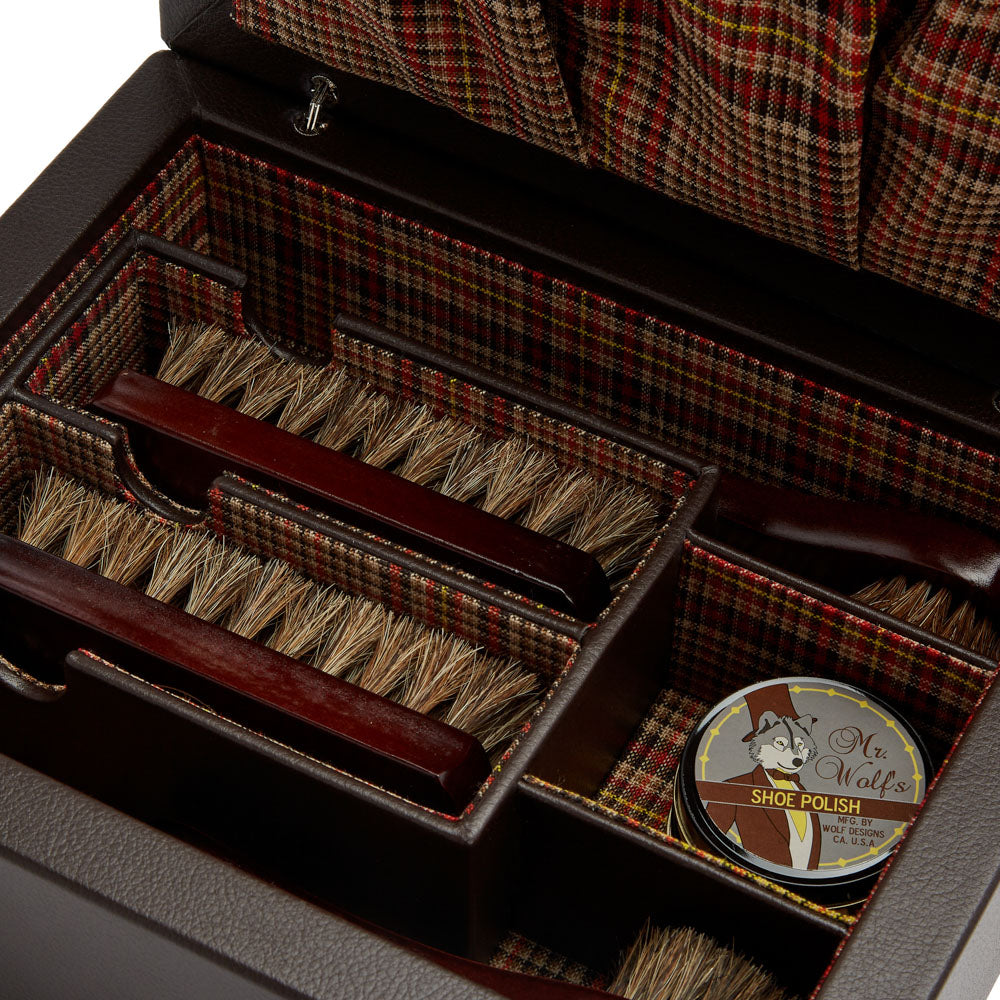 WOLF x WM Brown Brown Shoe Shine Case