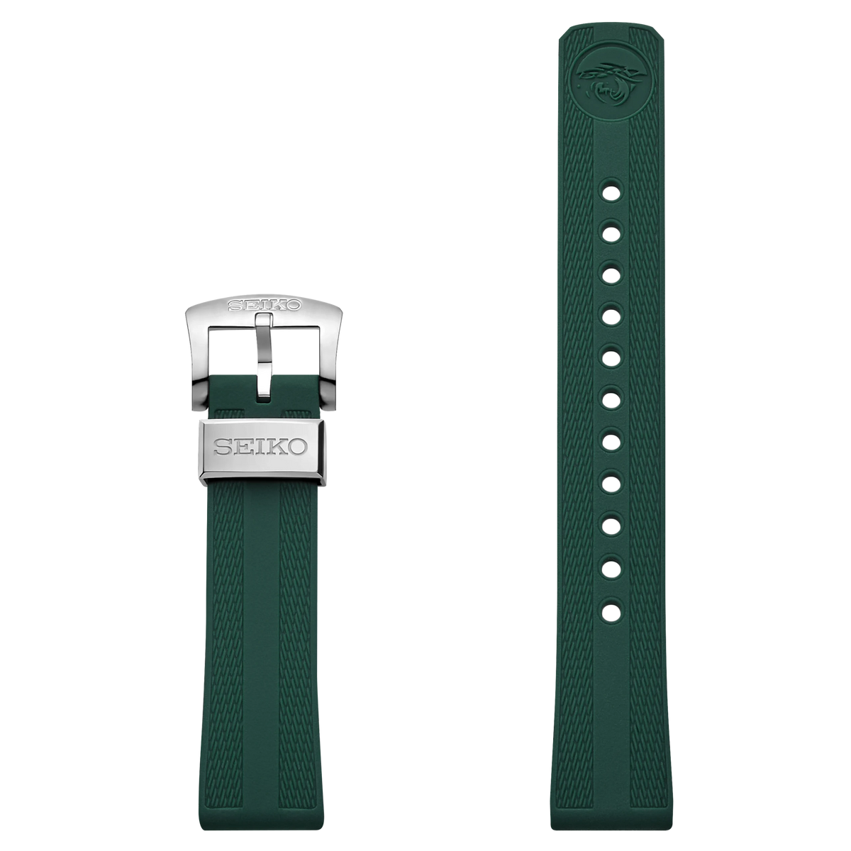 Cinturino Seiko in Gomma Verde 20mm R03E014J0