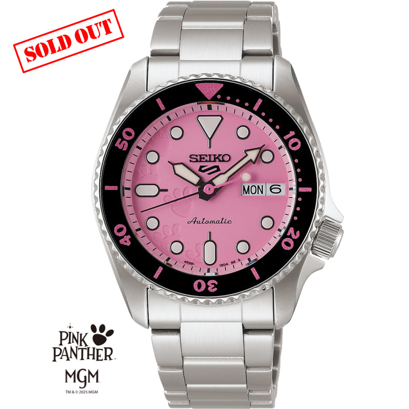 Seiko 5 Sports Pink Panther Limited Edition SRPM07K1