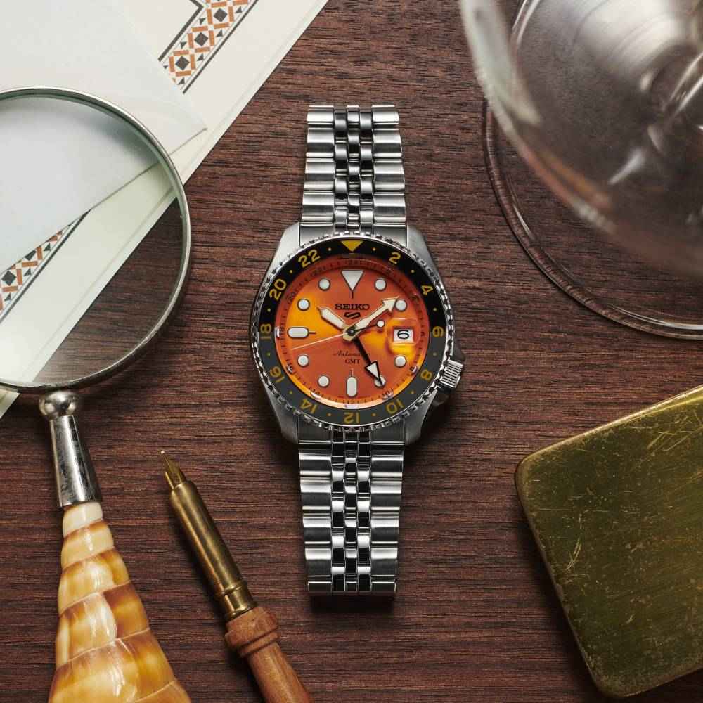 Seiko 5 Sport GMT Automatico Arancione SSK005K1