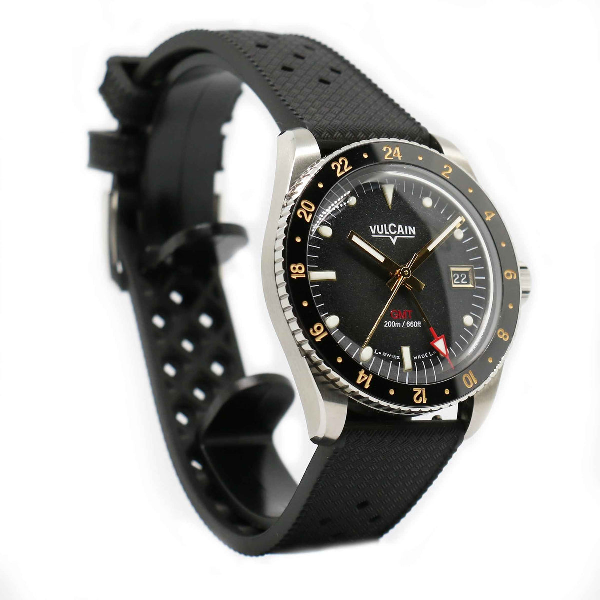 Vulcain Nautique Skindiver GMT Gomma Limited Edition TOC - Rosaspina