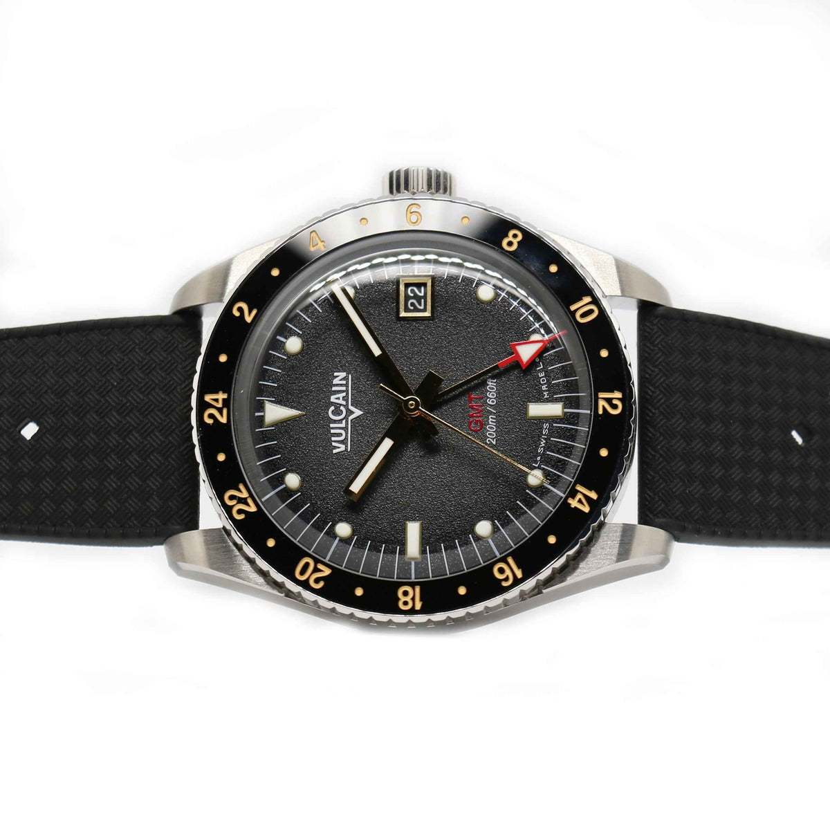 Vulcain Nautique Skindiver GMT Gomma Limited Edition TOC - Rosaspina