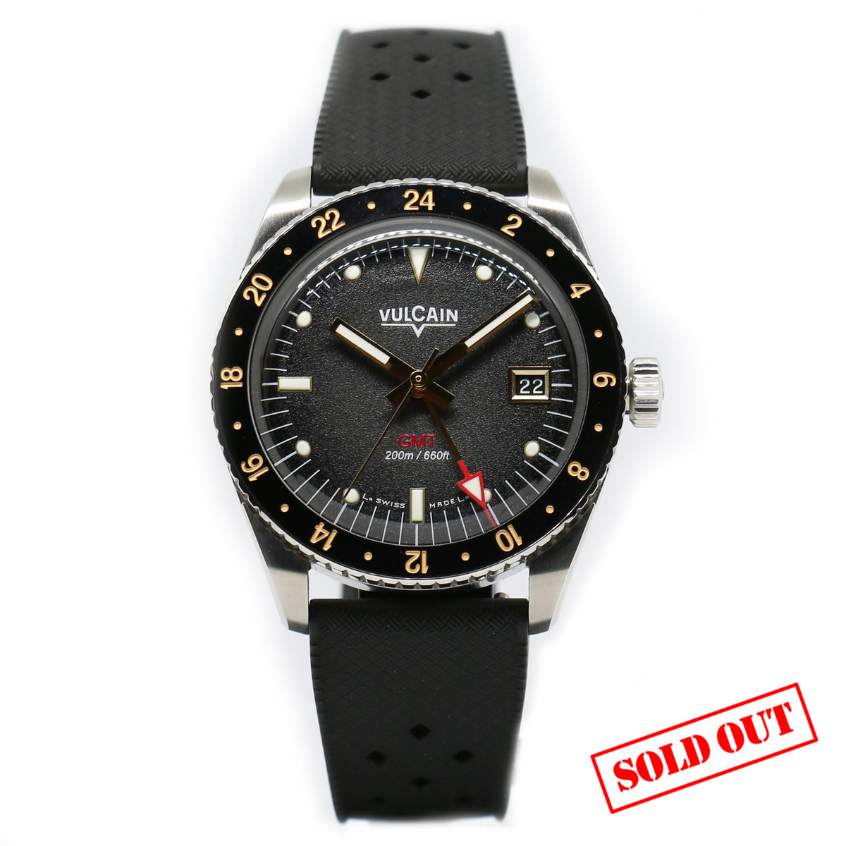 Vulcain Nautique Skindiver GMT Gomma Limited Edition TOC - Rosaspina