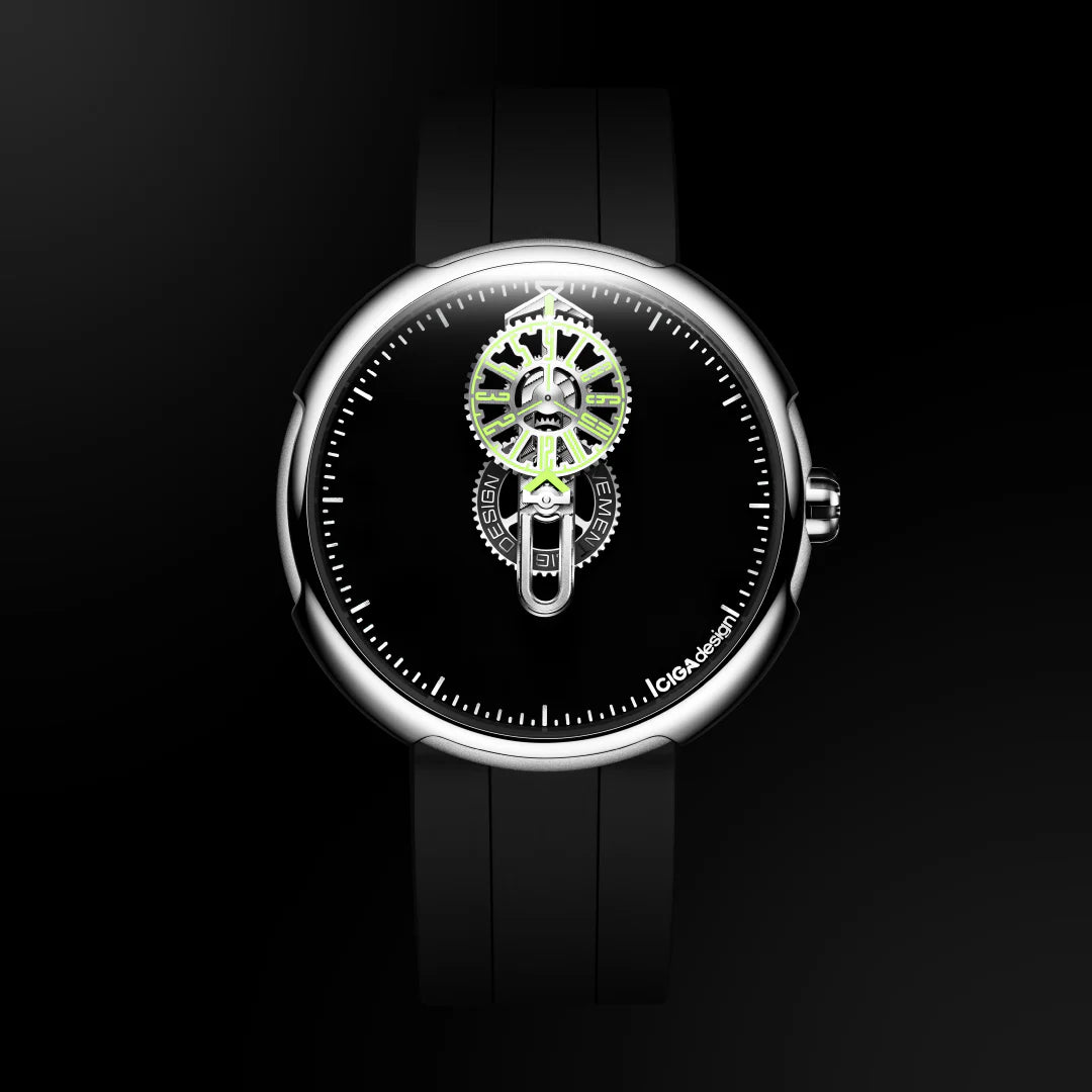 CIGA design Time Cipher 45mm Silber T021-SISI-6B 
