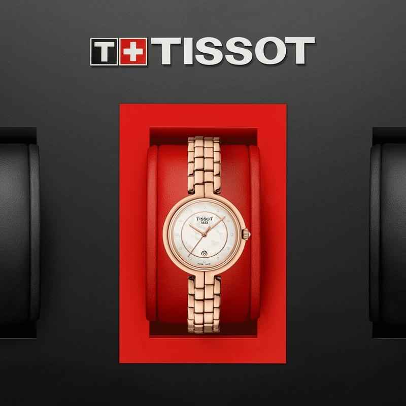 Tissot Flamingo quartz et diamants T094.210.33.116.02