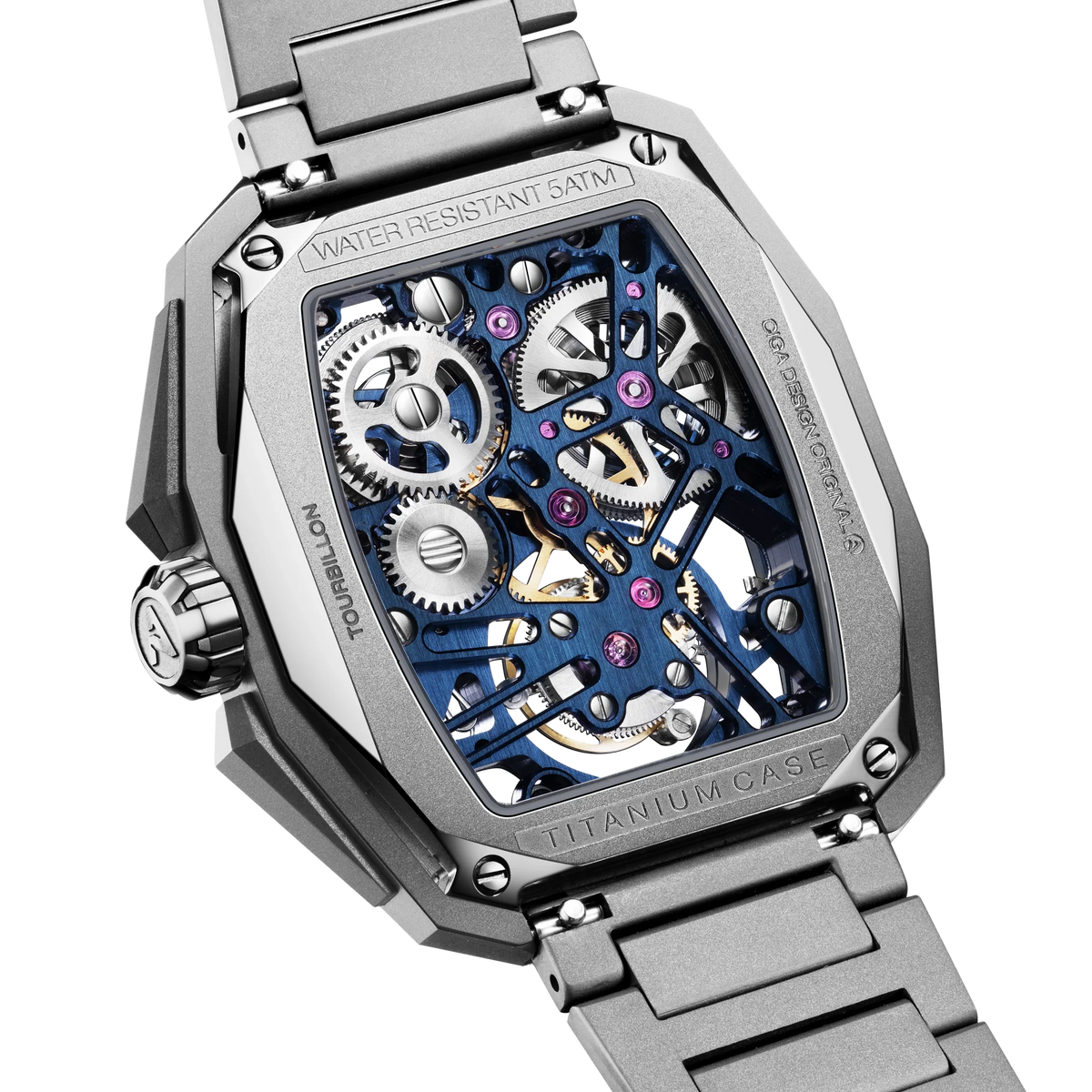CIGA design Advanced Skeleton Complication Watch Hunter · Tourbillon Blue
