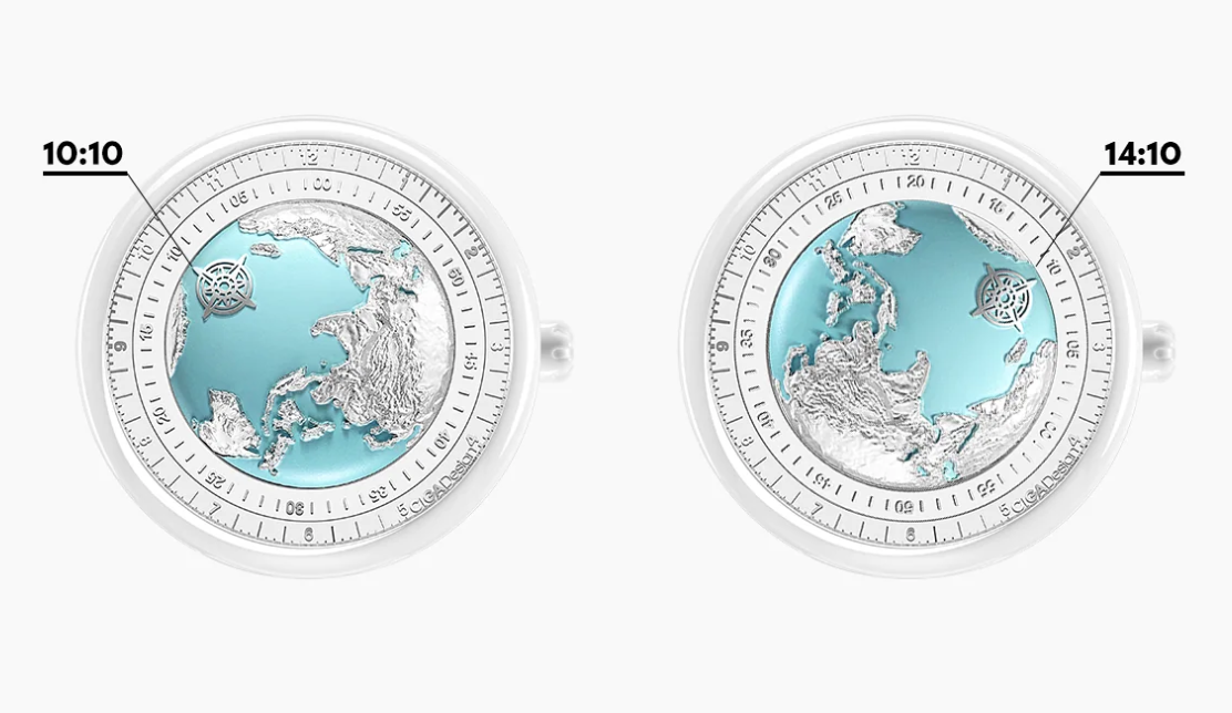CIGA design Blue Planet I Ice Age 43mm U032-WU01-W5W7W