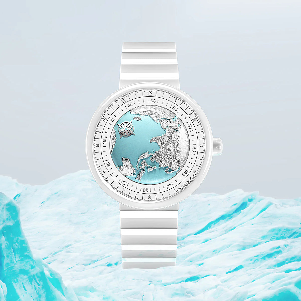 CIGA design Blue Planet I Ice Age 43mm U032-WU01-W5W7W