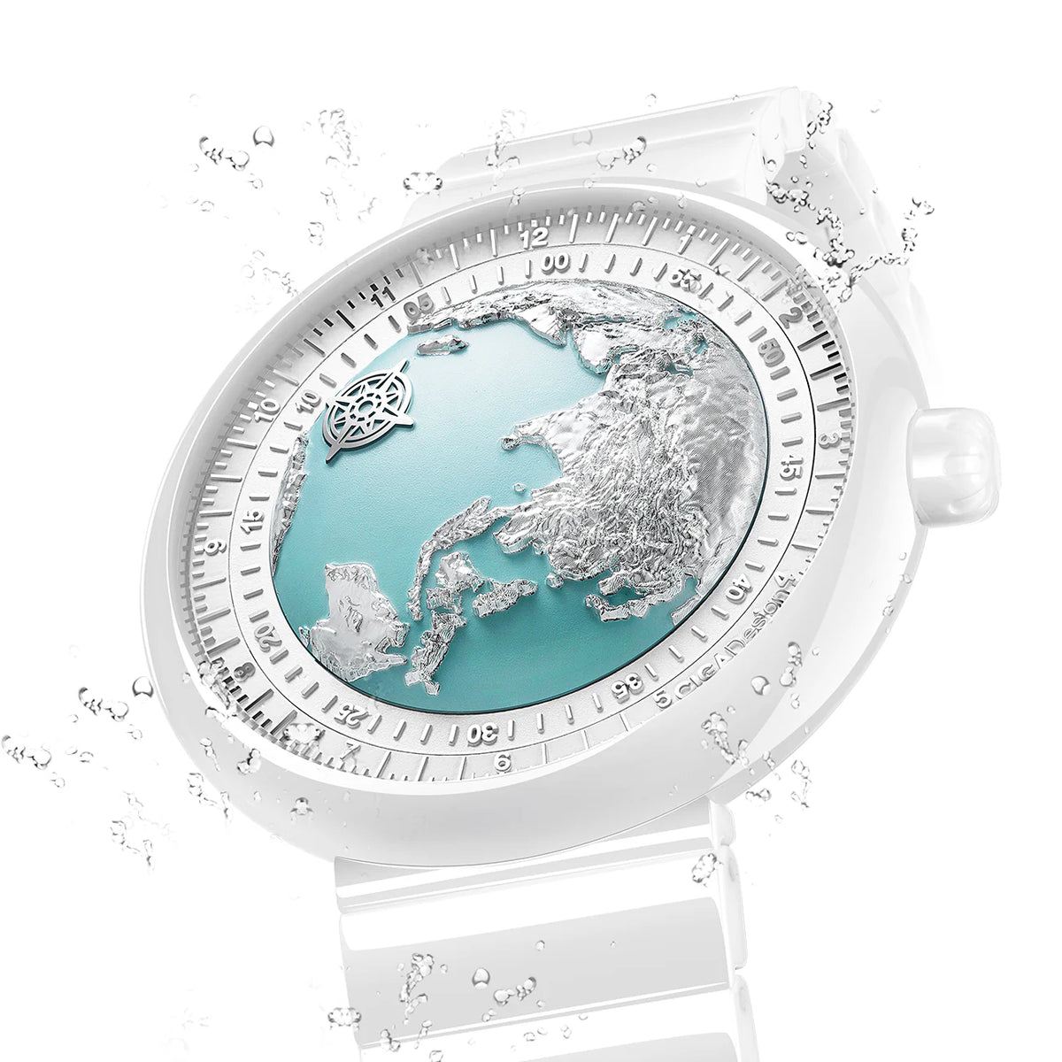 CIGA design Blue Planet I Ice Age 43mm U032-WU01-W5W7W