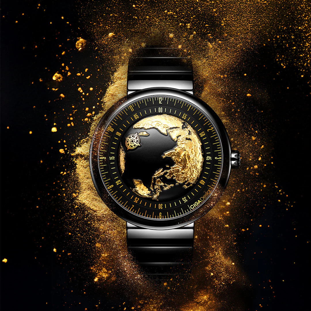 CIGA design Blue Planet ll Gilded Age-46mm U033-BG01-6B7B