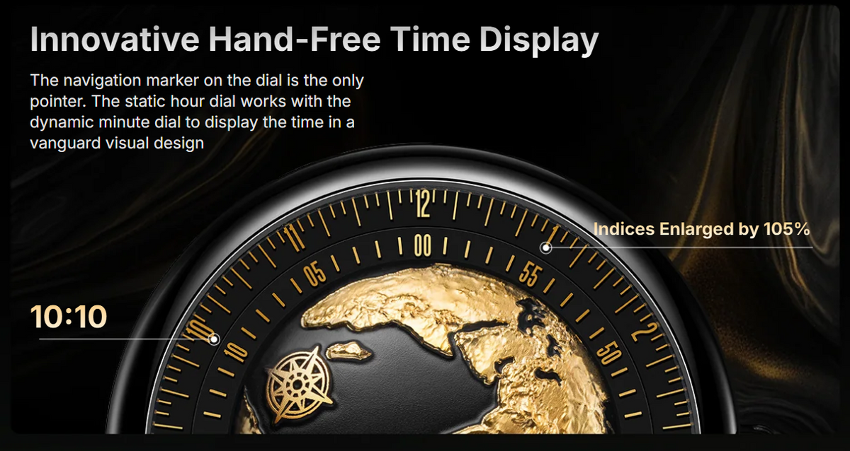 CIGA design Blue Planet ll Gilded Age-46mm U033-BG01-6B7B