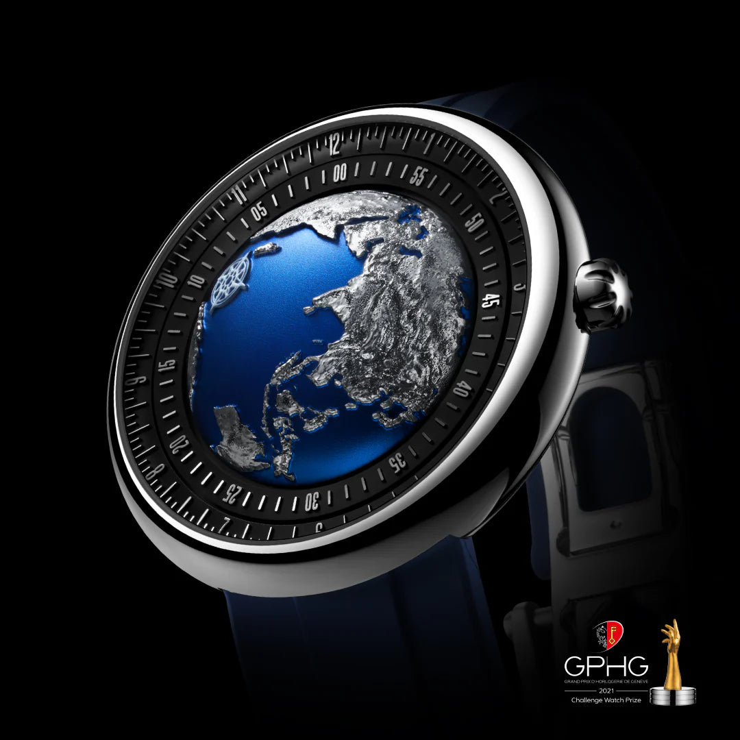 CIGA design Blue Planet II 43mm Titanium U038-TU01-6U