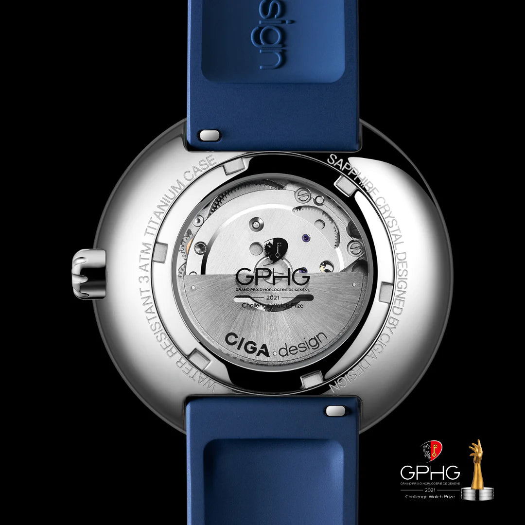 CIGA design Blue Planet II 43mm Titanium U038-TU01-6U