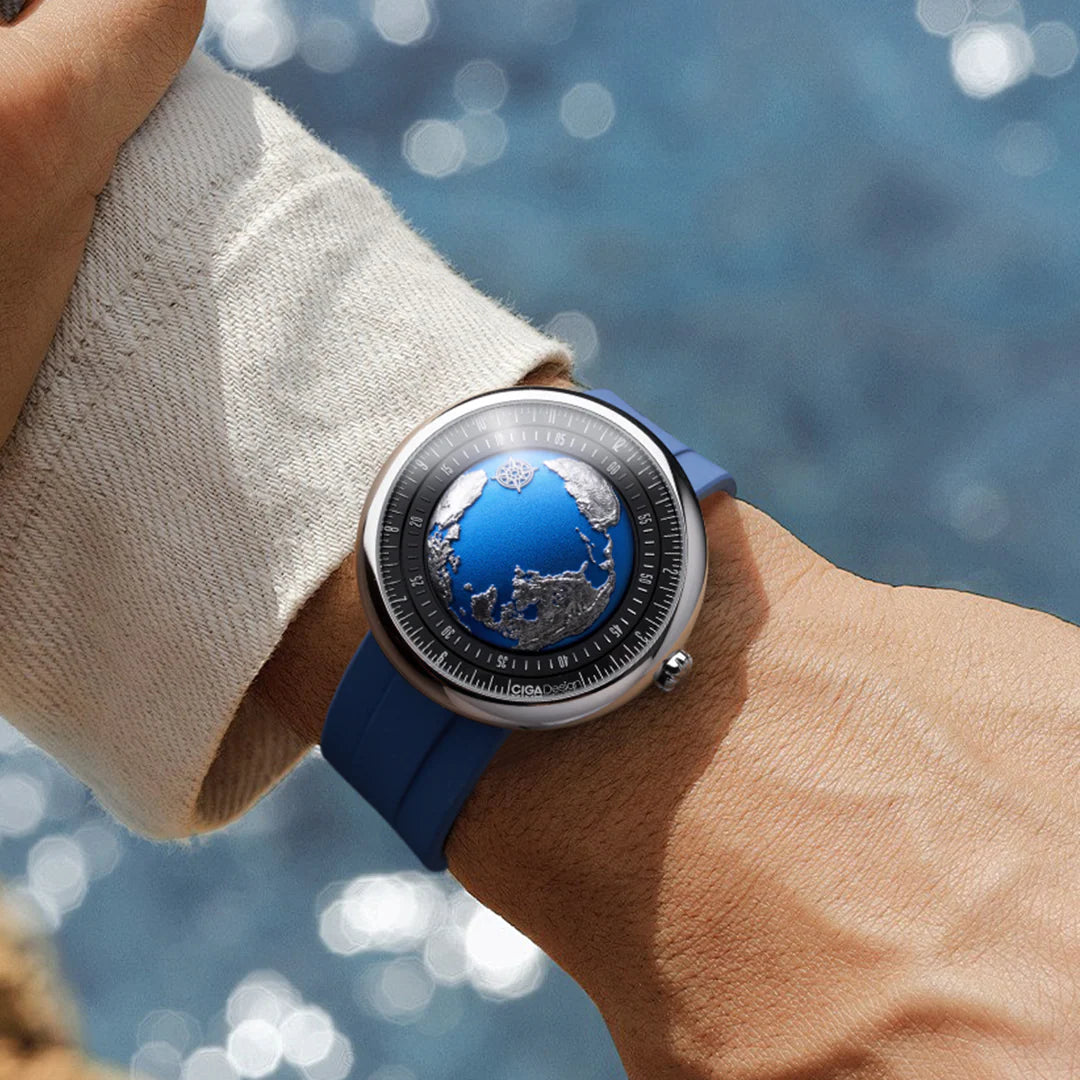 CIGA design Blue Planet II Atlantic Ocean-Inspired 46mm U039-SU01-W6U