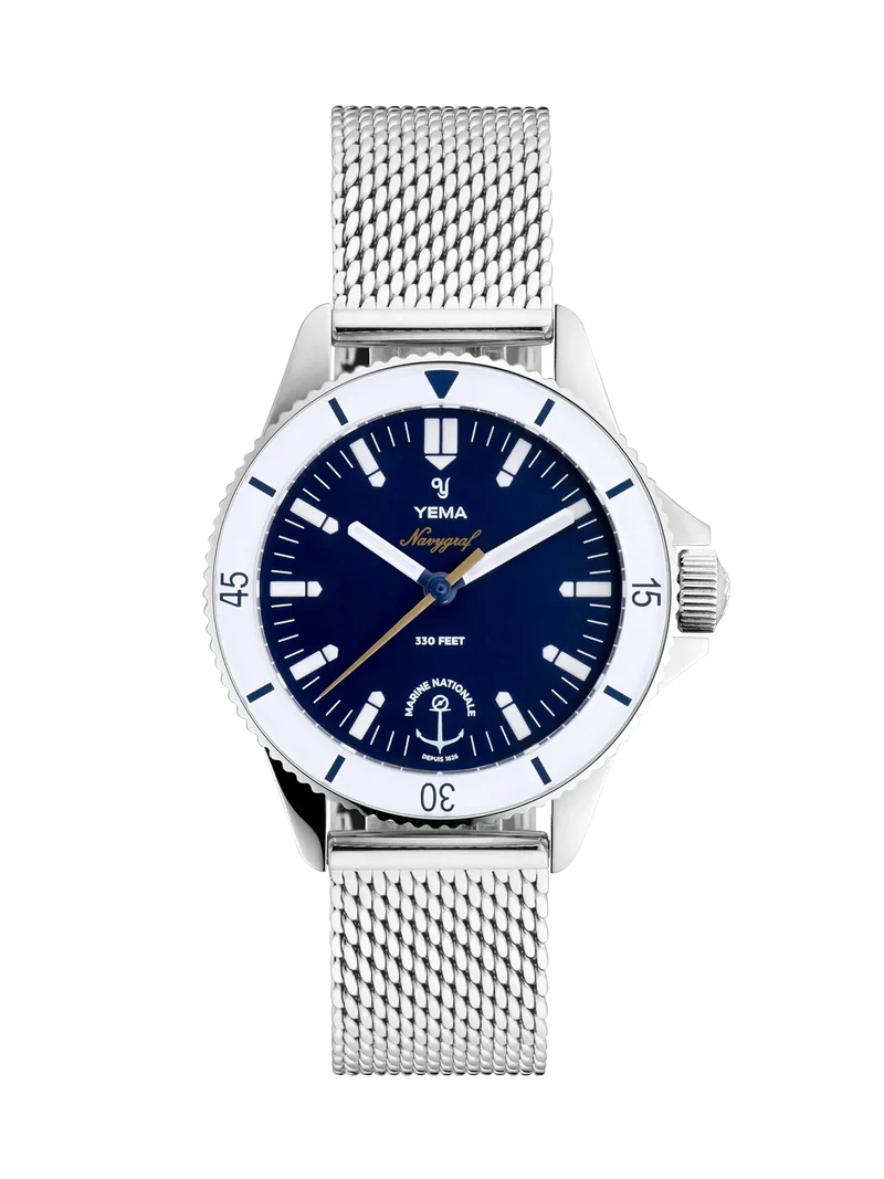 Yema Navygraf Marine Nationale Femme 34mm YMHFMN34-GM 