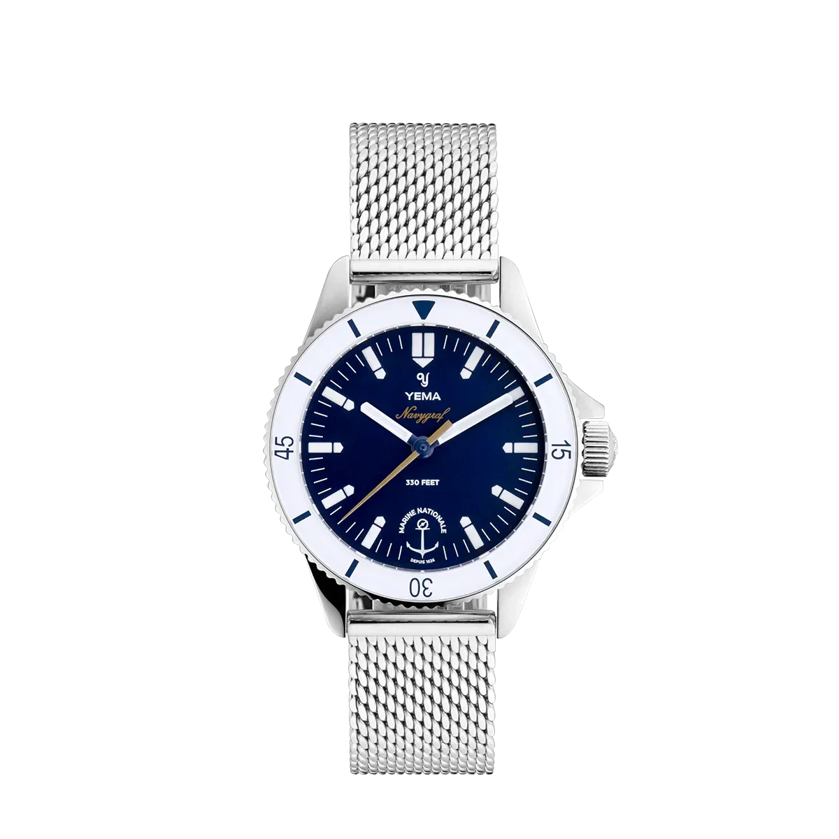 Yema Navygraf Marine Nationale Femme 34mm YMHFMN34-GM 