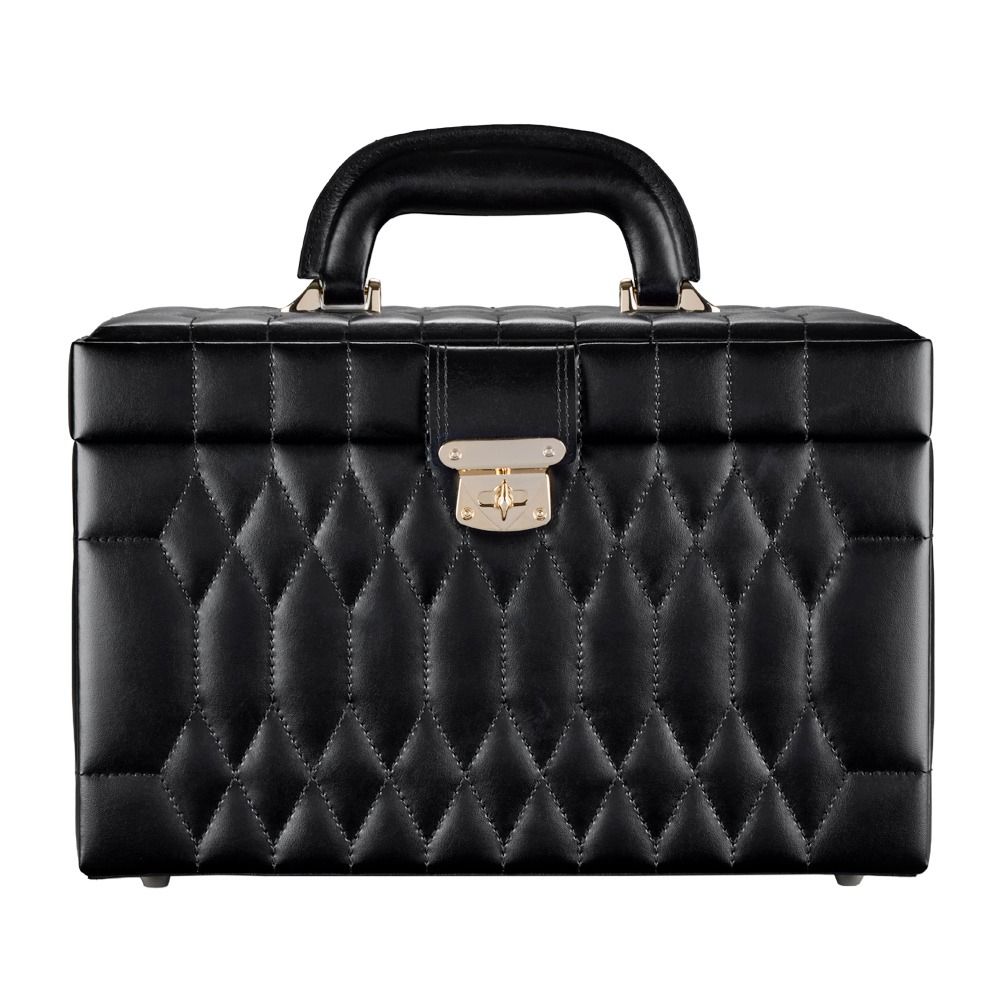 Caroline Cosmetic Train Case - Black