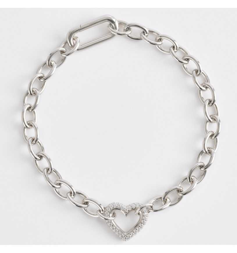 Mabina heart bracelet Silver 533506