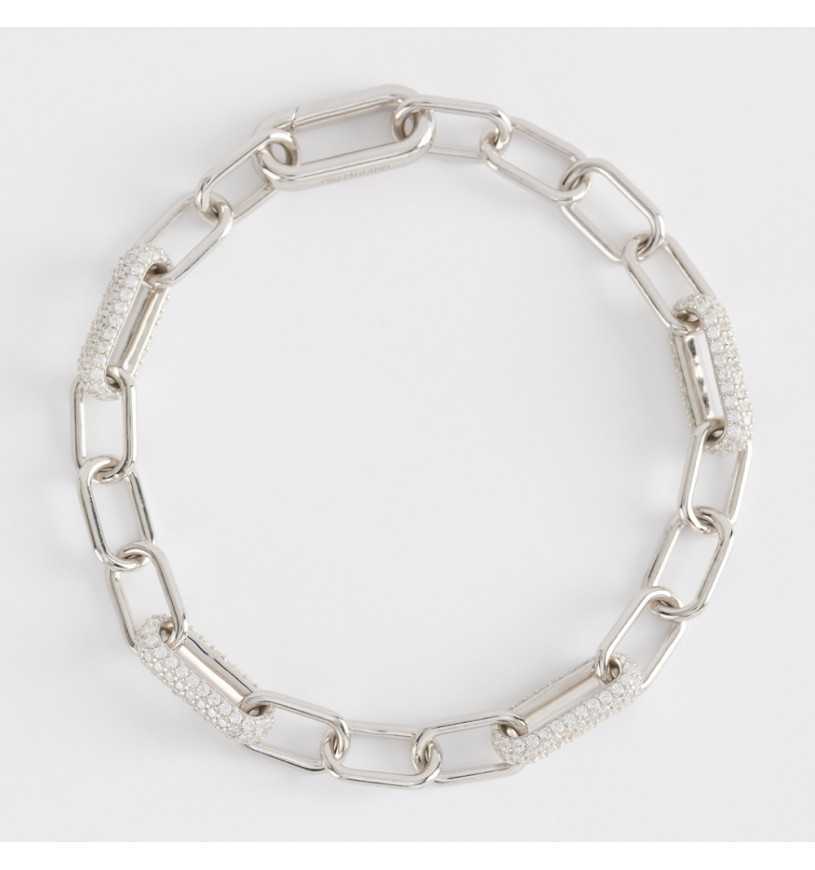 Silver bracelet with oval links Mabina Gioielli 533500