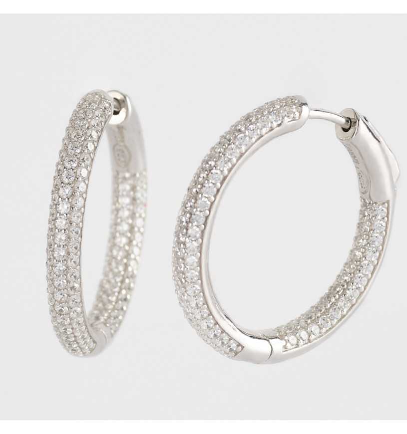 Silver hoop earrings Mabina Gioielli I 563470