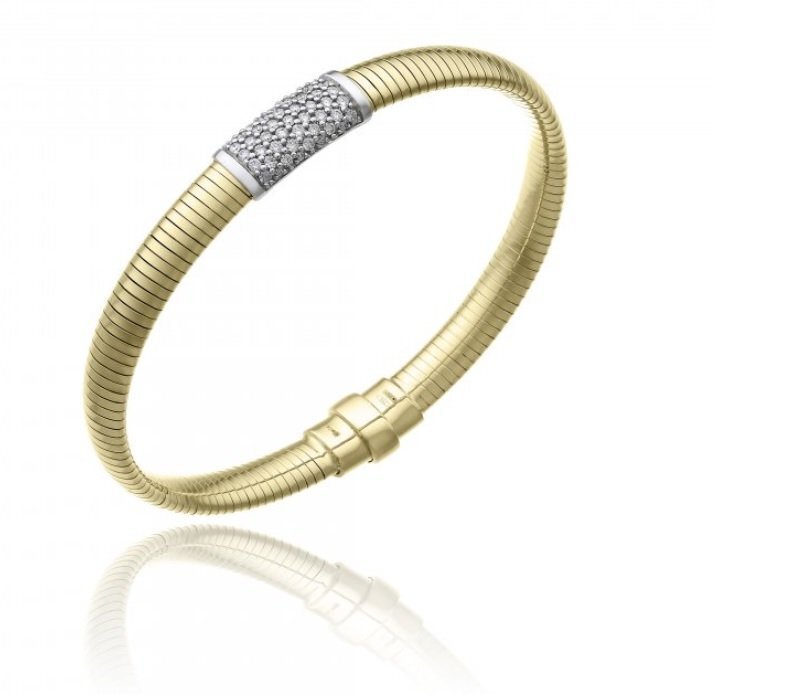 Chimento yellow gold bracelet with diamonds 1B12085BB2180