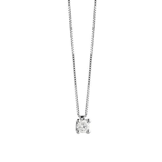 Necklace in white gold with diamonds ct. 0.13 SALVINI 20067680