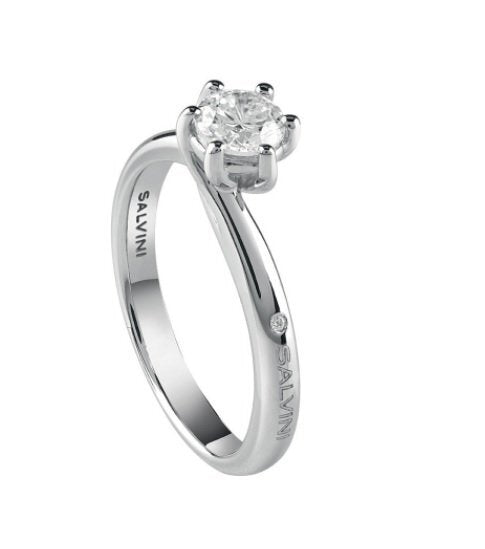 White gold ring with diamonds ct. 0.18 SALVINI 20076823 