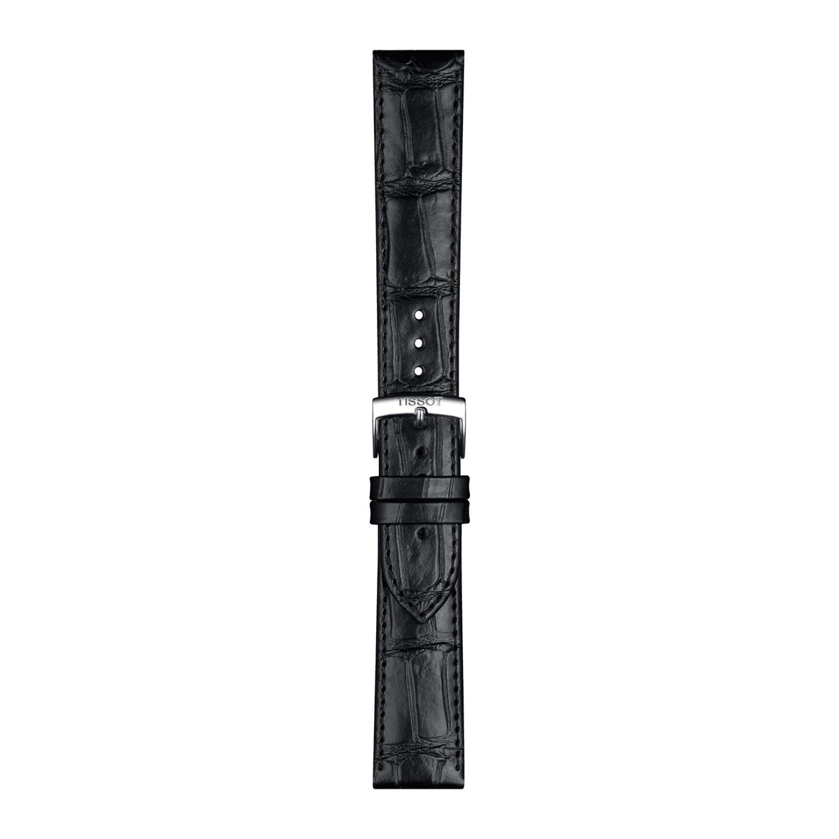 Official Tissot BLACK LEATHER strap ANSA 20 MM T852043012