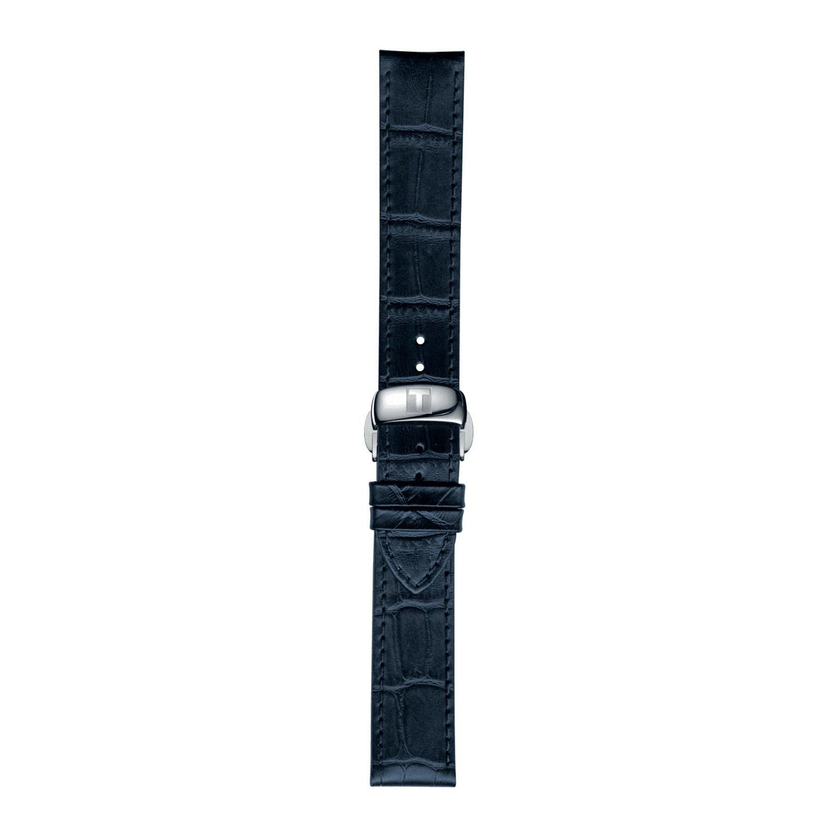 Official Tissot BLUE LEATHER strap ANSA 19 MM T852032781