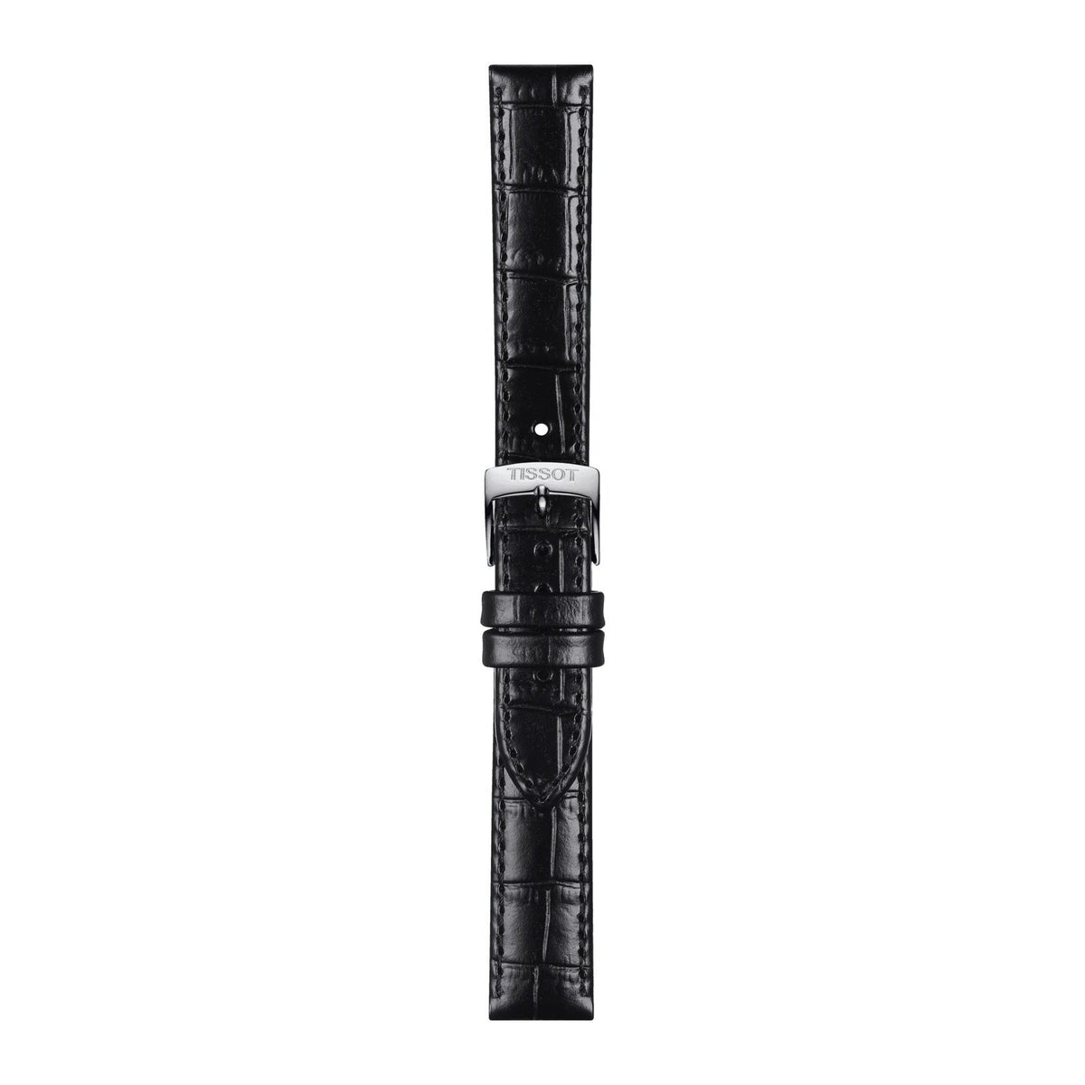 Official Tissot BLACK LEATHER strap ANSA 15 MM T852043622